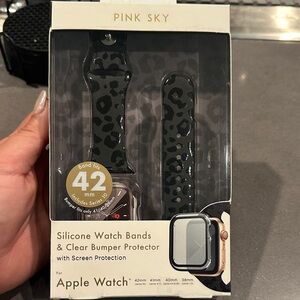Black Silicone Watch Bands for Apple Watch